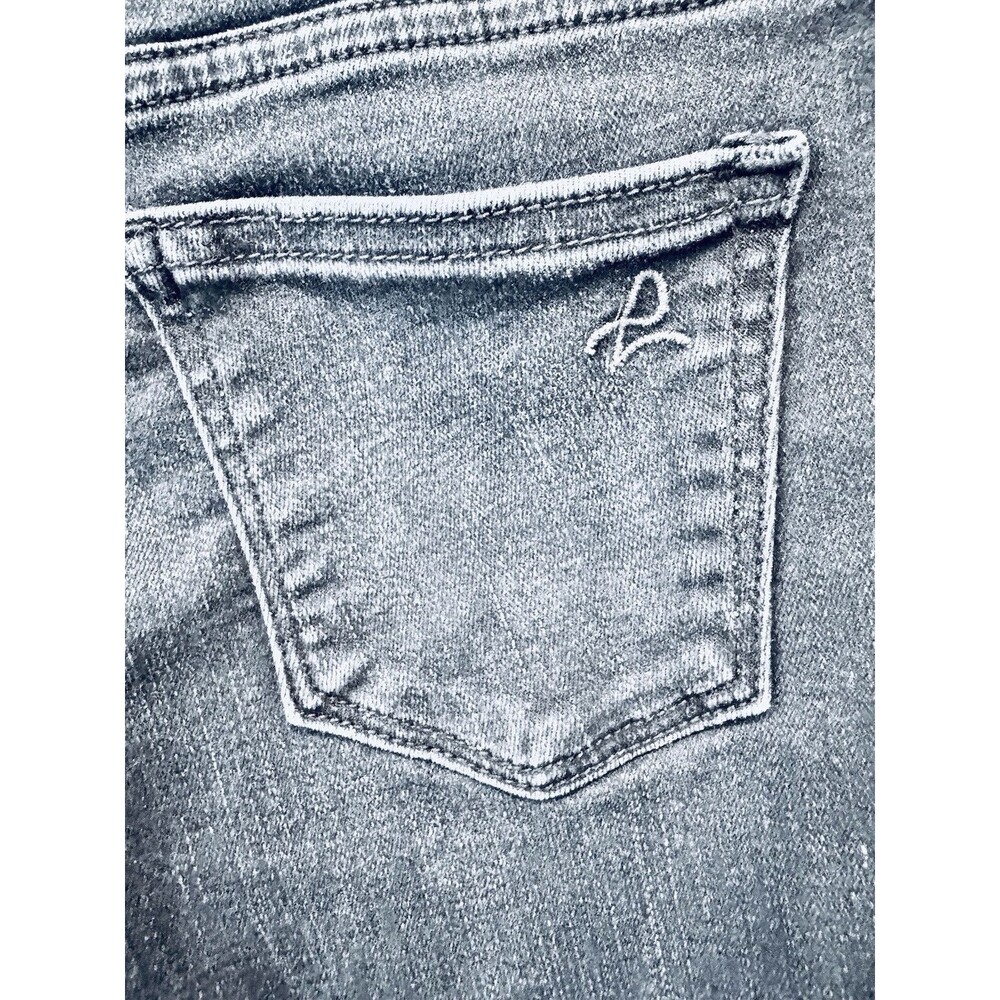 DL 1961 Kids Girl's Chloe Skinny Stretch Jeans Pants Size 12 GREY CHROME - Picture 10 of 13